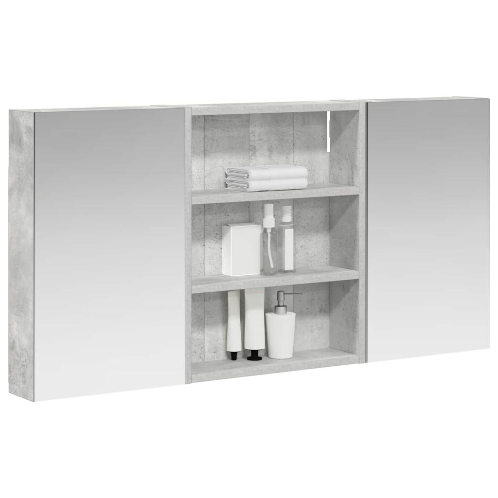 Bathroom Cabinet Set 3 Pcs 100 X 10.5 X 50 Cm Engineered Wood