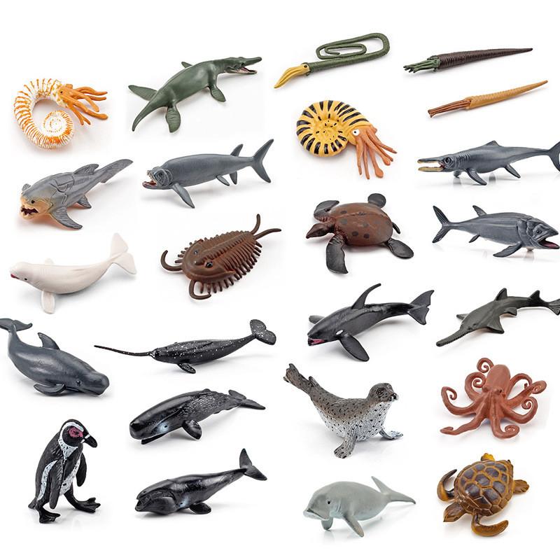Realistic Ocean Animal Figurine Set Featuring Sharks Turtles Dolphins Penguins And Crabs For Kids And Collectors