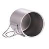 Lixada 330ml Double Wall Titanium Water Cup Coffee Tea Mug for Home Outdoor Camping Hiking