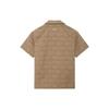 Li-Ning Badfive Vintage Print Single-Breasted Shirt Men Tops Brown ASHSB53-1