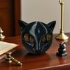 Černá kočka Figurka Luxusní Hlava kočky Umělecký kousek Kočka Kámen Dekorativní Socha Kočka Socha Ornament Kočka Socha Řemeslo