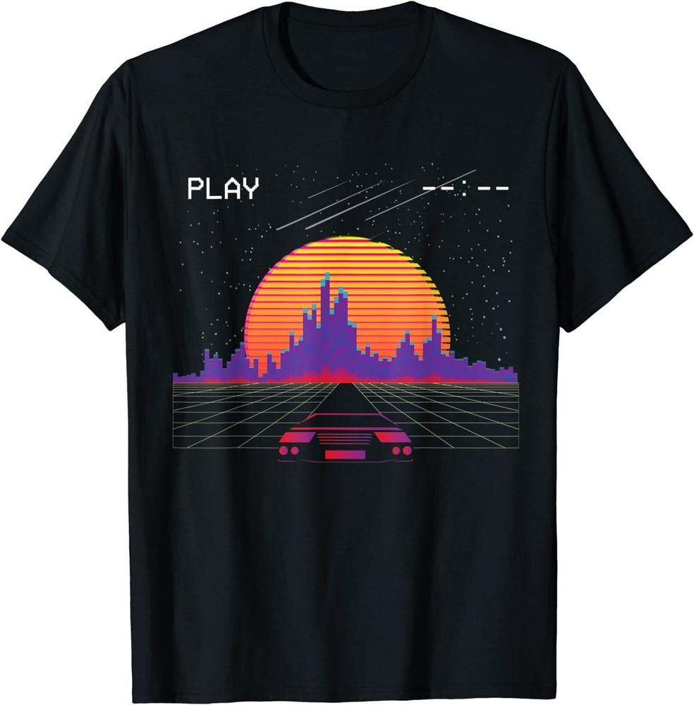NEW LIMITED Synthwave Sunset Car Aesthetiic Design Great Gift Idea T-Shirt S-3XL Unisex T-Shirt XXXL