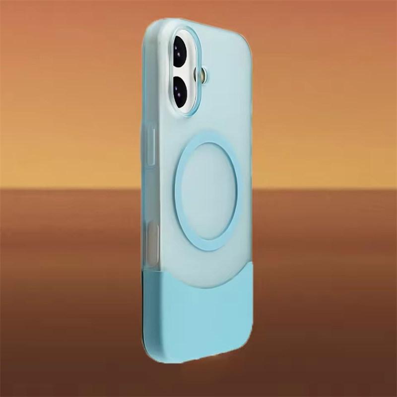 Luxusní Segmentované Skládací Tvrdé Matné Pouzdro pro Magsafe pro iPhone 17 Air 16 15 14 13 12 11 Pro Max Plus Magnetické Ultra Tenké Pouzdro