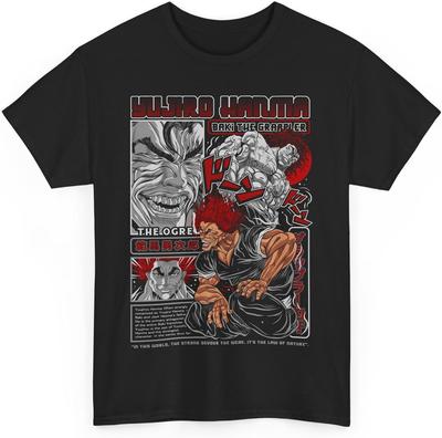 Yujiro Hanma T-Shirt Anime Baki The Grappler Merch Baki Hanma T-Shirt Unisex