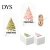 Customizable Name Labels 60 Pcs Christmas Tree Gift Tags with Hemp Rope, Watercolor Xmas Rope Included Winter Holiday Paper Tags, Merry Hanging