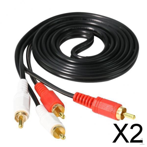 

2x 1.2m 2 Male to Stereo Audio for Home Theater