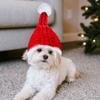 Knitted Pet Christmas Hat Red Pet Costume Pet Show Pet Headwear  Cosplay Party