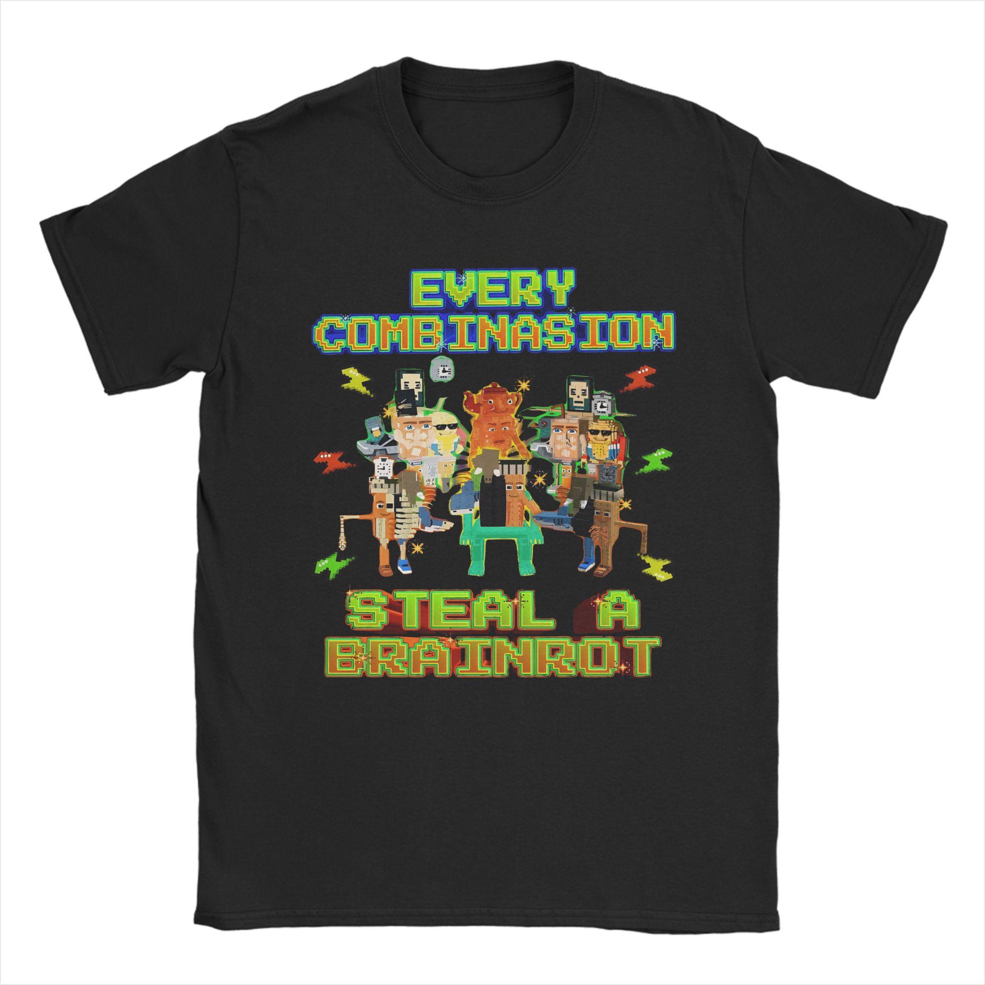

Bruh Yess Noo My Examen Funny Brainrot Steal a Brainrot Tshirts Men Cotton Tops Aesthetic O-neck Short Sleeve 4XL