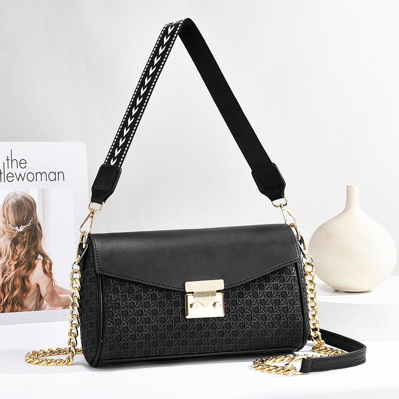 

Новая фактурная маленькая квадратная сумка, качественная сумка, многоцветная сумка через плечо, женская сумка 27*8*17 чёрный