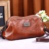 Retro Fashion Women's Leather Bags Compact One-shoulder Messenger Meniscus Bags Classic and Versatile Messenger Bag