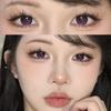 2Pcs Colored Contact Lenses for Eyes Cosplay Red Eye Lens Purple Anime Lenses Halloween Beauty Cosmetic for Eyes Yearly
