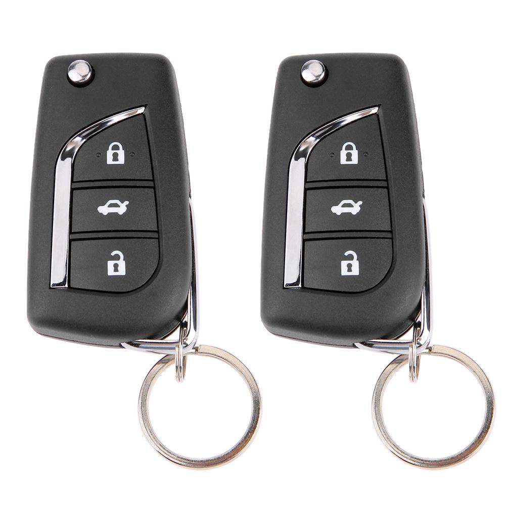 Car Keyless Entry Kit 12V 15mA Low Power Anti-Theft Engine Lock Alarm System 433.92MHz Remote Central Locking System