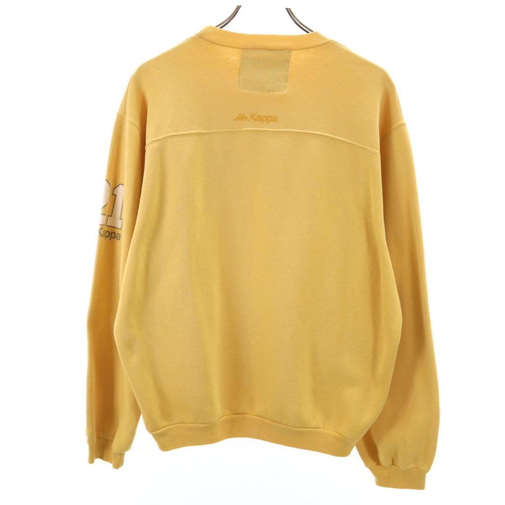 Kappa 90s Made in Italy Old Long sleeve sweat trainer 48 yellow Men's Used