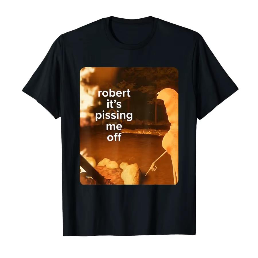 Marcus The Worm Robert Meme Tshirt For Unisex Women Cotton T Shirts Short Sleeve Tops Popular Fashi Harajuku Aesthetic Gothic