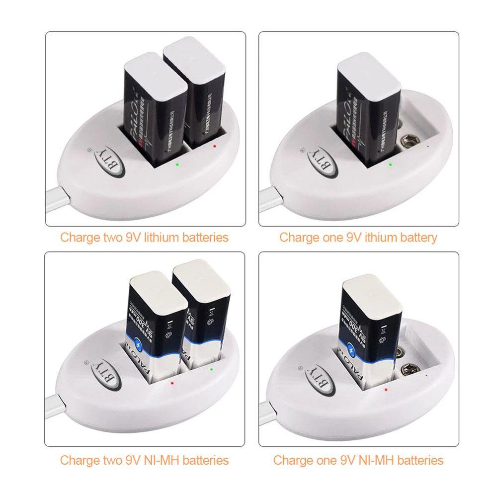 Universal Portable Rechargeable Intelligent Battery Charger 2 Slot Adapter Fast Charging Dock