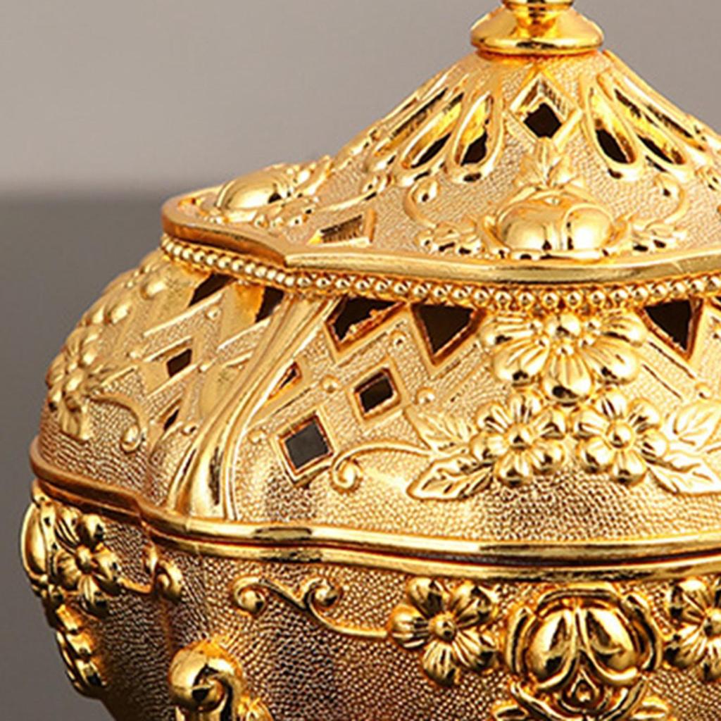 Alloy Incense Burner Aroma Holder Sturdy Base Exquisite Workmanship Bowl Censer