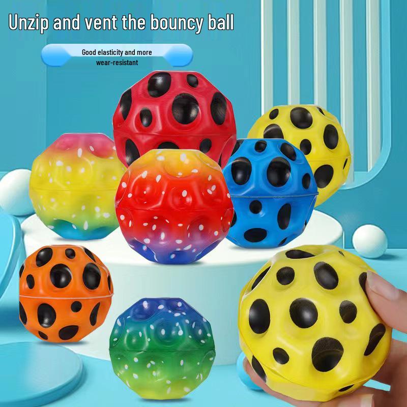 Graffiti Style Stress Relief High-Elastic Bouncy Ball - 60mm Children's Rebound Sports Toy