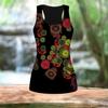 3D Circular Pattern Print Women Workout Yoga Gym Printed Summer Sport Shirts Plus Size Vests