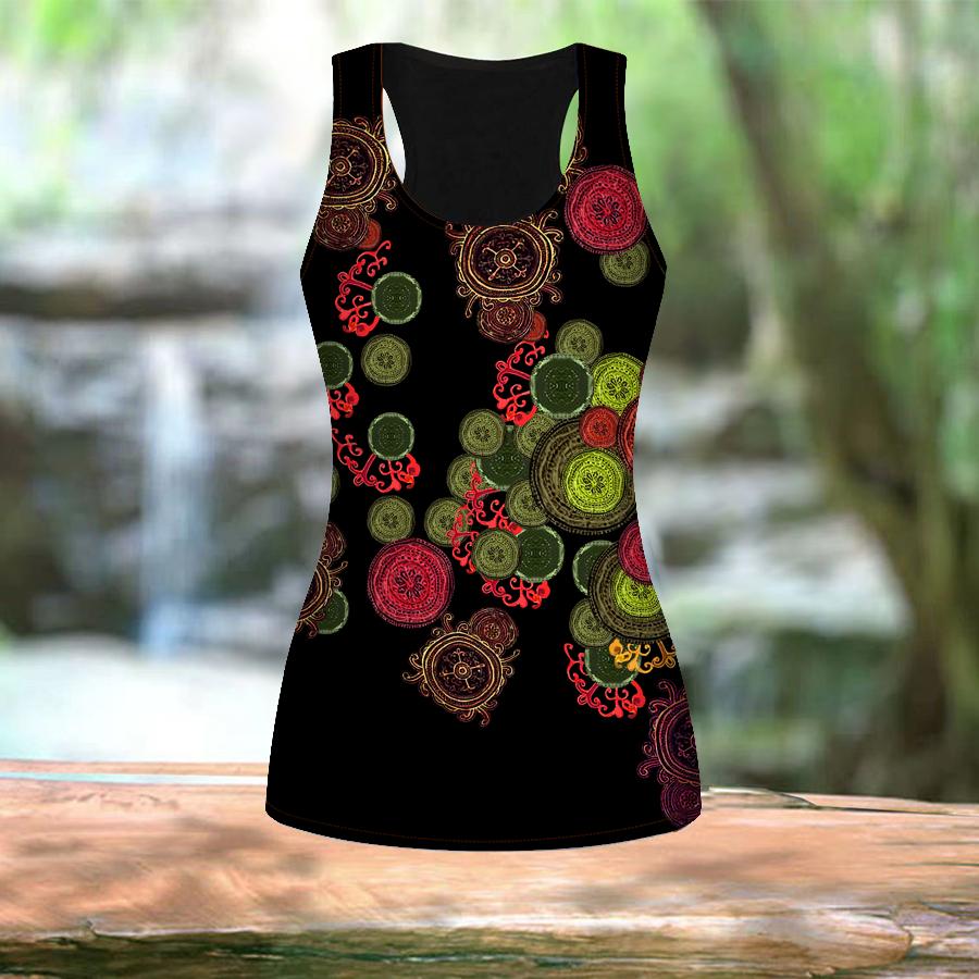 3D Circular Pattern Print Women Workout Yoga Gym Printed Summer Sport Shirts Plus Size Vests