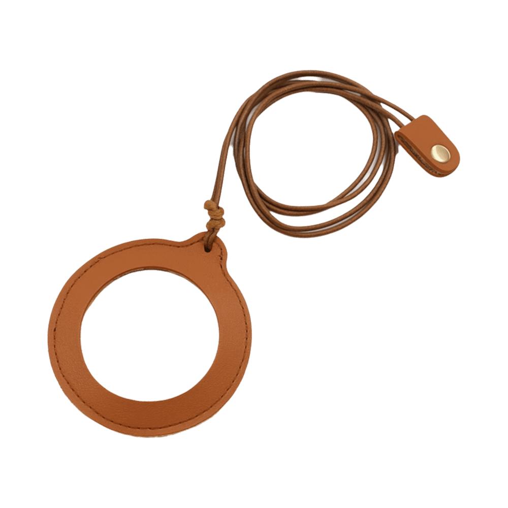 Leather Strap Magnifier with Leather Case Portable Reading Magnifier Elderly