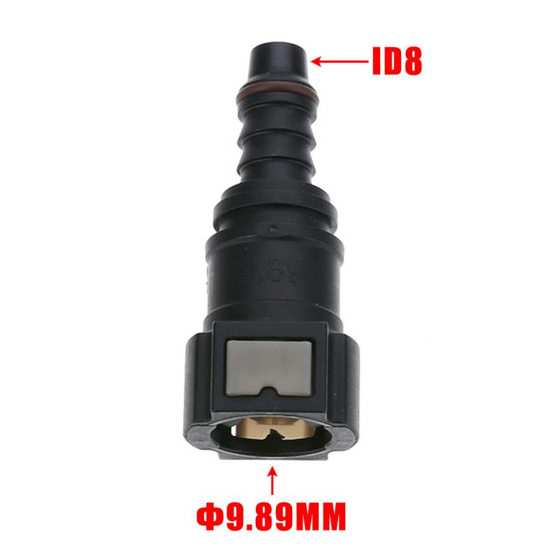 Car Fuel Line Coupler Hose Quick Connect ID8 7.89 9.89 11.8 Rubber Nylon Oil Line Pipe Adapter Disconnect Release Hose Connector