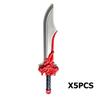 MOC Medieval Castle Knight Figures Waffen Accessories Flame Helmet Shoulder Armor Sword Toy