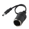 DC 5.5 x 2.1mm Female Plug to Car Cigarette Lighter Female Socket Power Supply Cable