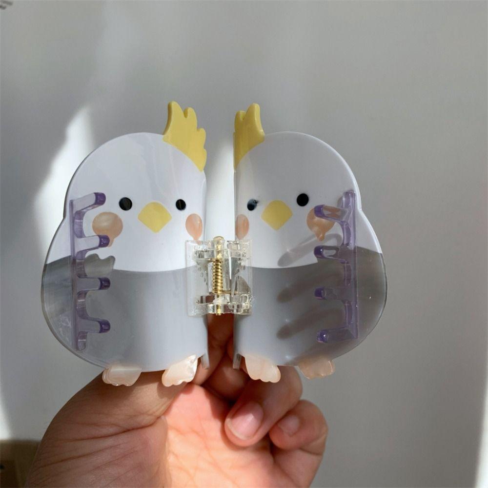 Parrot Animal Hair Clip Cartoon Bird Shark Clip Cute Acetate Hair Claw  Gift