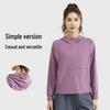 Spring/Autumn Women's Loose Fit Hooded Cardigan for Yoga, Running, & Outdoor Sports