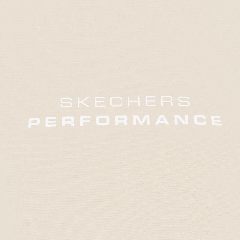 Skechers Fashionable Comfortable Breathable Casual Short Sleeve T-Shirt Women Tops Birch-Apricot P225W015-00C8