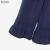 ZANZEA Women Sleeveless Straps Camisoles and Long Pants Summer Two Piece Suit Sets