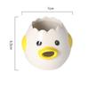Lovely Egg White Separator Cute Chicken Ceramic Egg Yolk Protein Separator Egg Strainer Kitchen Tool Baking Accessories Egg Rack