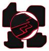 Velour Floor Mats with Red Edge For: Suzuki Samurai Off-road (1981-1998)