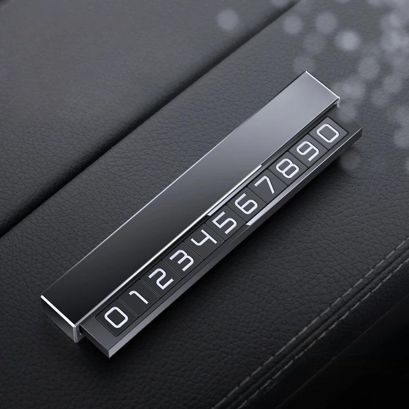 Car Phone Number Card Plate Temporary Parking Card Telephone Number Car Park Stop Sticker Display Automobile Accessories