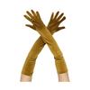 Women Velvet Long Gloves Retro Elbow Length Gloves 1920s Flapper