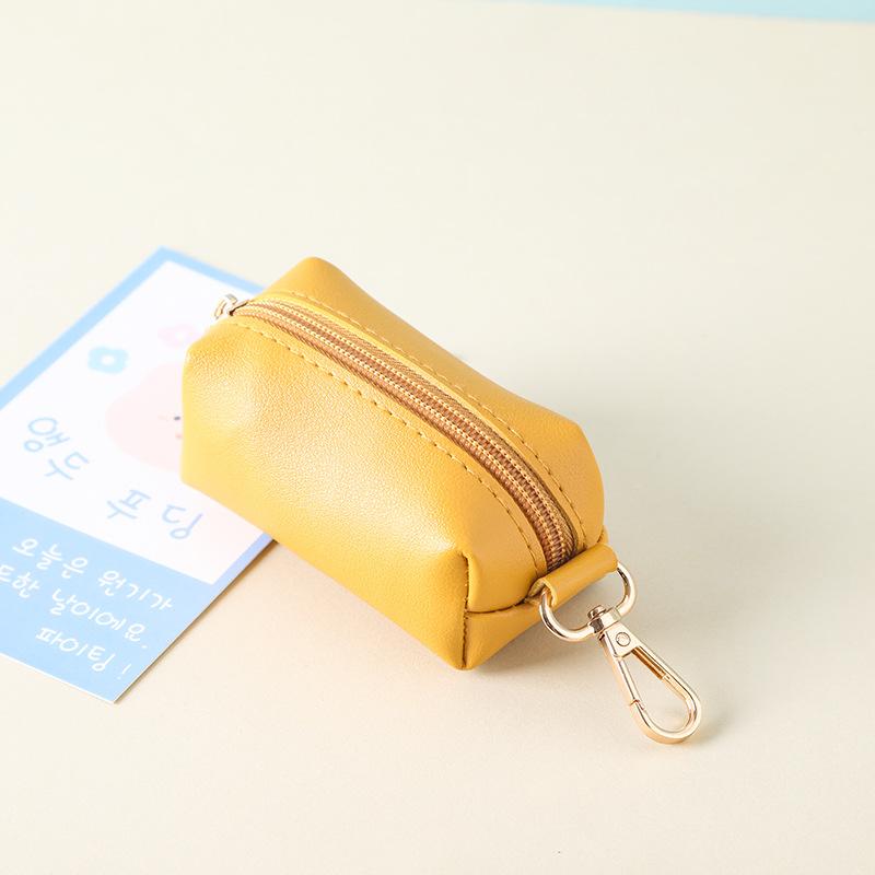 Leather Dog Poop Bag Holder Dog Waste Bag Dispenser with Metal Clip for Leash Belt Portable Leather Doggy Poop Bags Holder