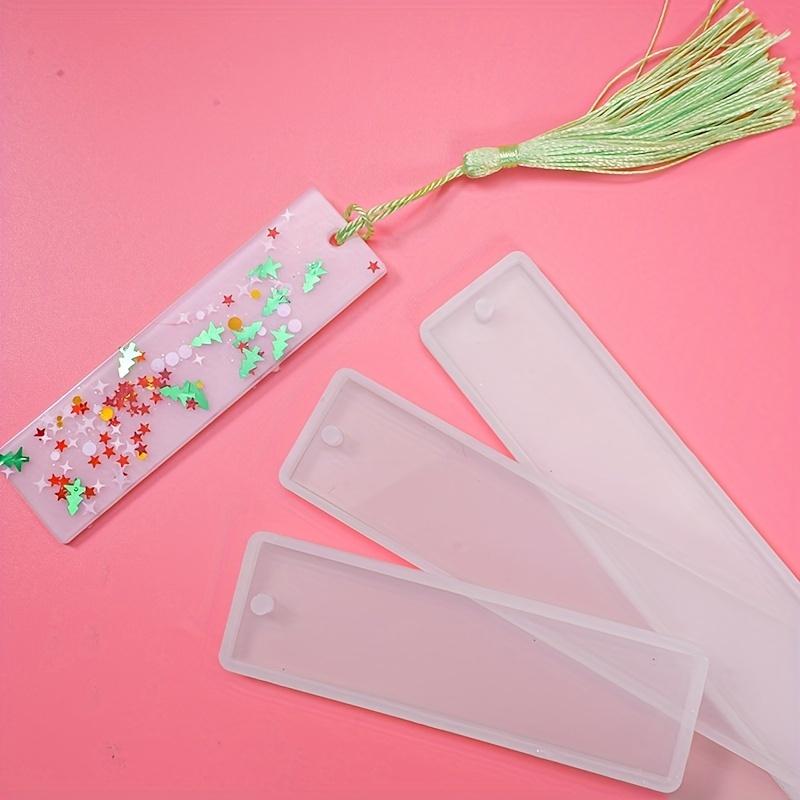 3-Size DIY Silicone Bookmark Molds for Resin Crafts Reusable Rectangle Mold Perfect for Keychains, Home Decor & Gift Making, Silicone Molds for Resin