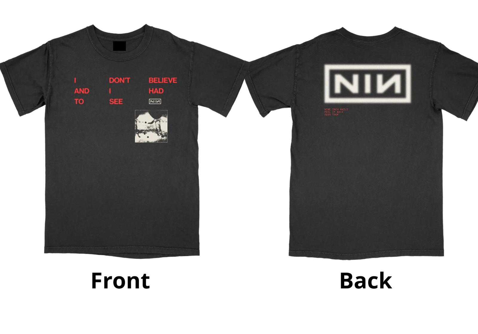 Nine Inch Nails CBH LYRIC Unisex T-shirt Reprint Heavy Cotton S
