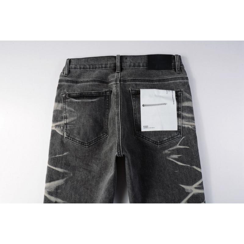 KB Jeans, European and American Trendy Brand Fashion Slim-fitting Small Feet Ripped Holes and Old Jeans