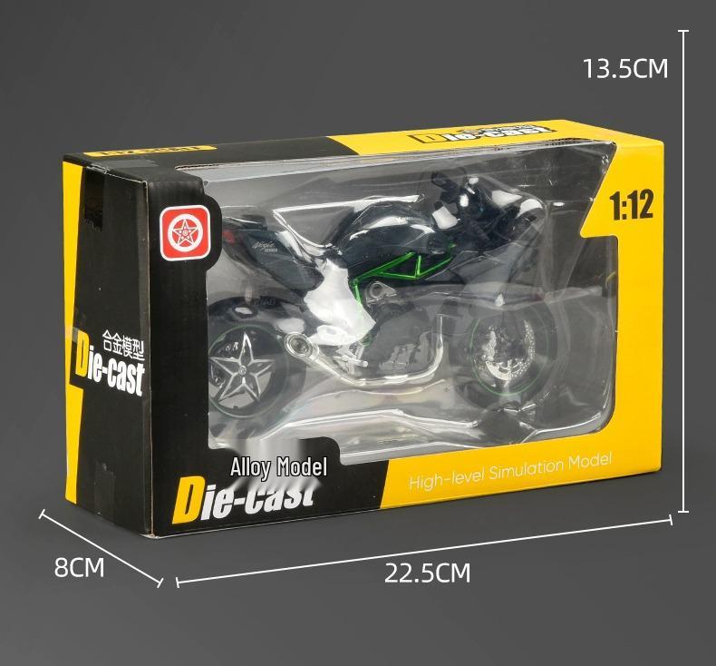 1:12 Alloy Sound Smooth Glide Motorcycle Model Toy - Kawasaki, BMW, Ducati