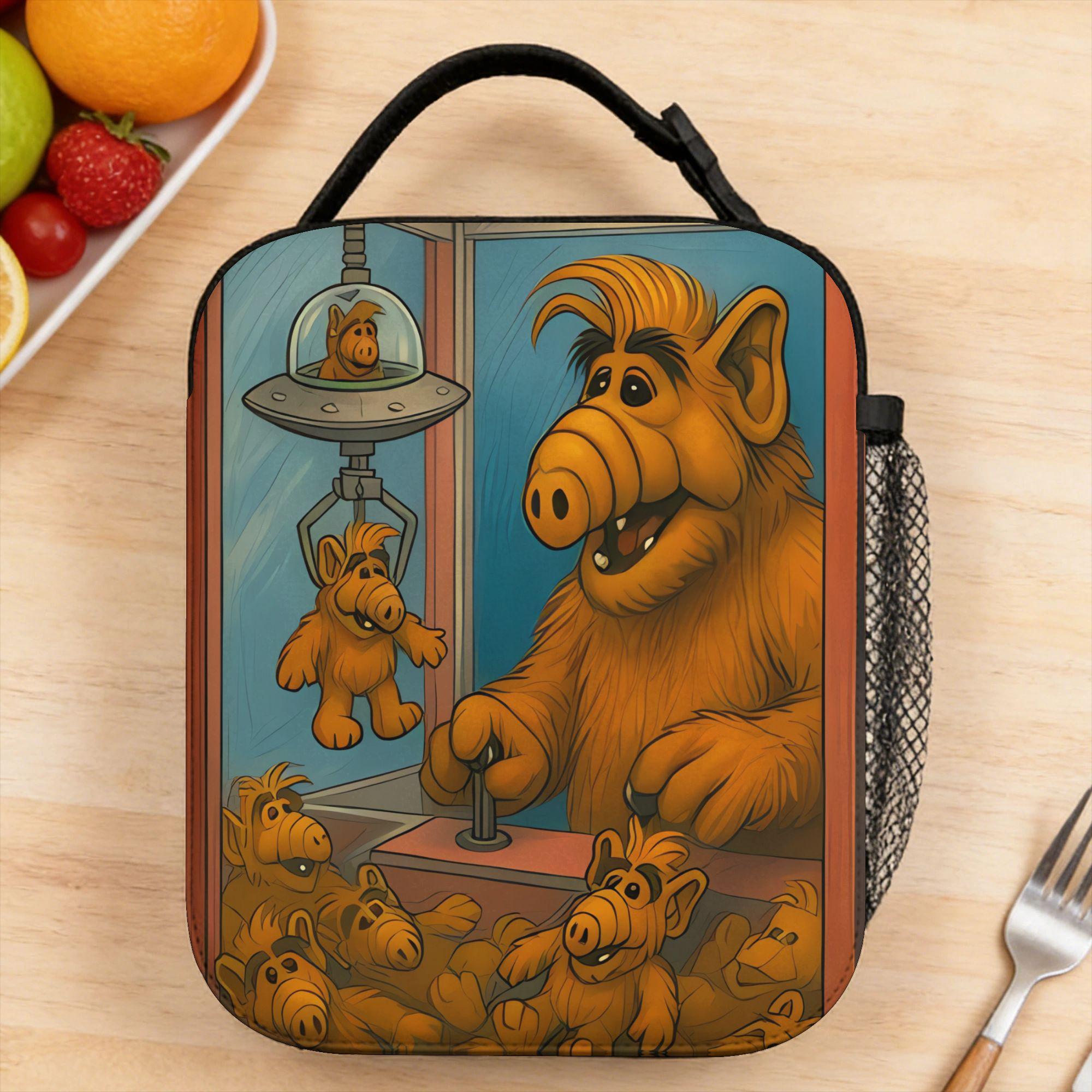 Alf Thumbs Up Lunch Bag Aesthetic Lunch Box For Women Picnic Cooler Bag Oxford Tote Food Bags One Size
