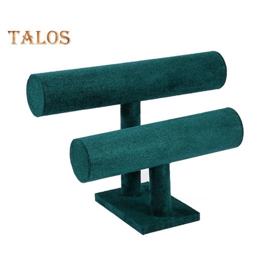 

Дворівнева підставка для браслетів Підставка для демонстрації браслетів, годинників, ювелірних виробів Настільна горизонтальна підставка для годинників для спальні, туалетного столика зелений