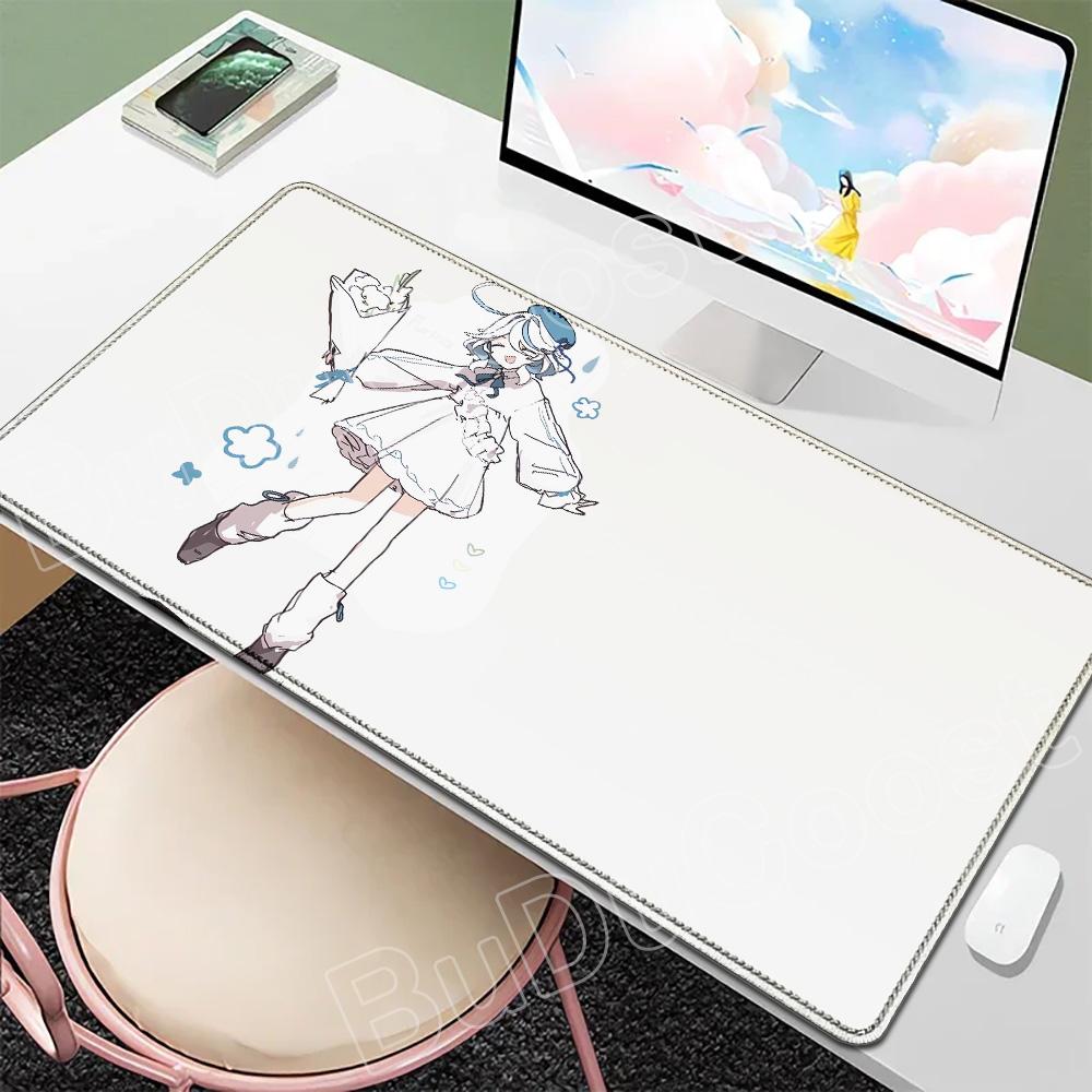 New Wallpaper Gamer Genshin Furina Mouse Pad Anime Gaming Mouse Pad HD Printing Table Pads Rubber Desktop XXL Mousepad Desk Mats