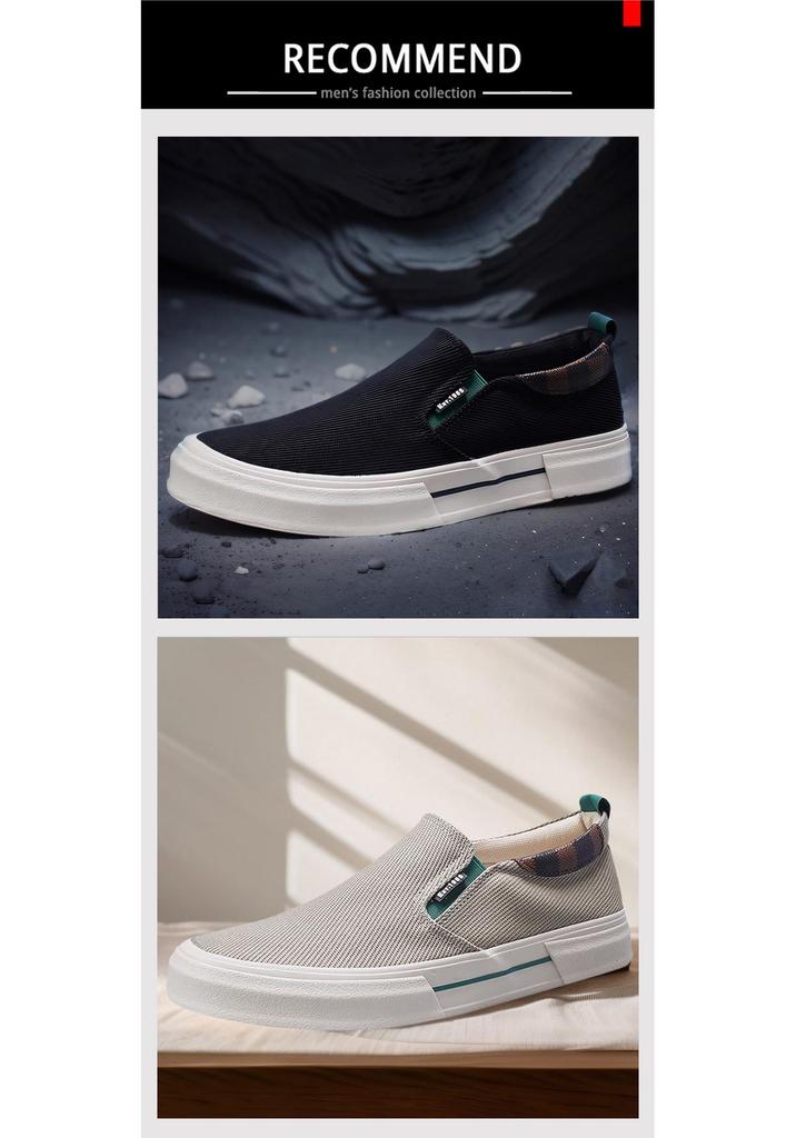 2026 Spring Men's Versatile Korean-Style Low-Top Canvas Skate Shoes