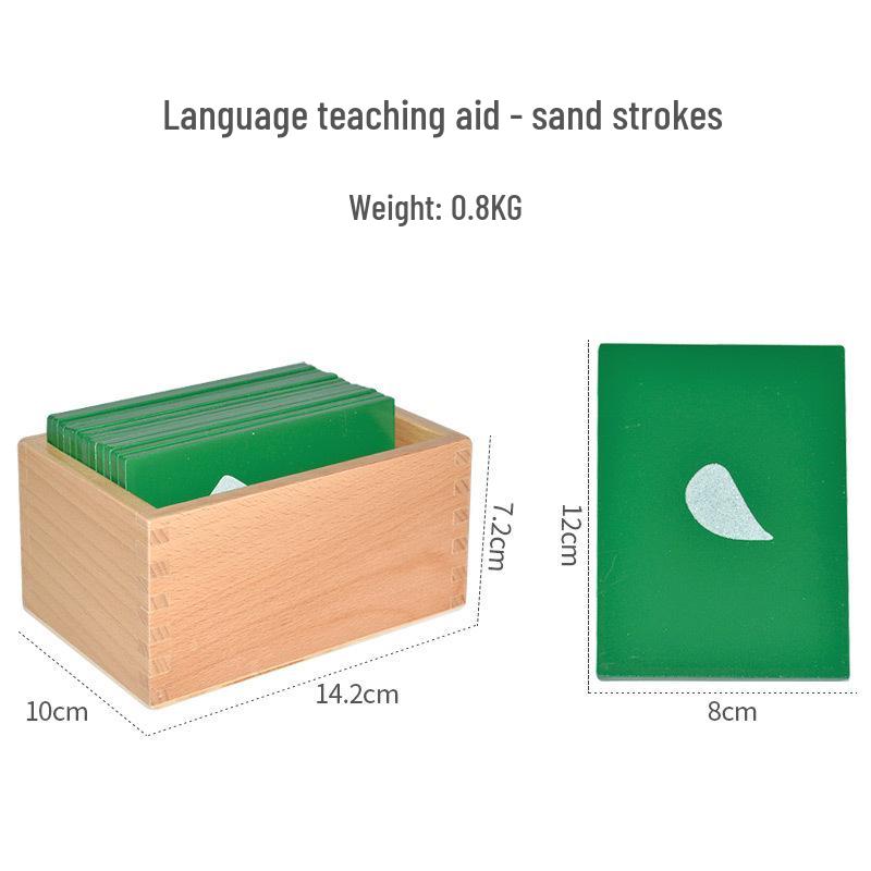 

Montessori Sandpaper Stroke Board for Early Childhood Education