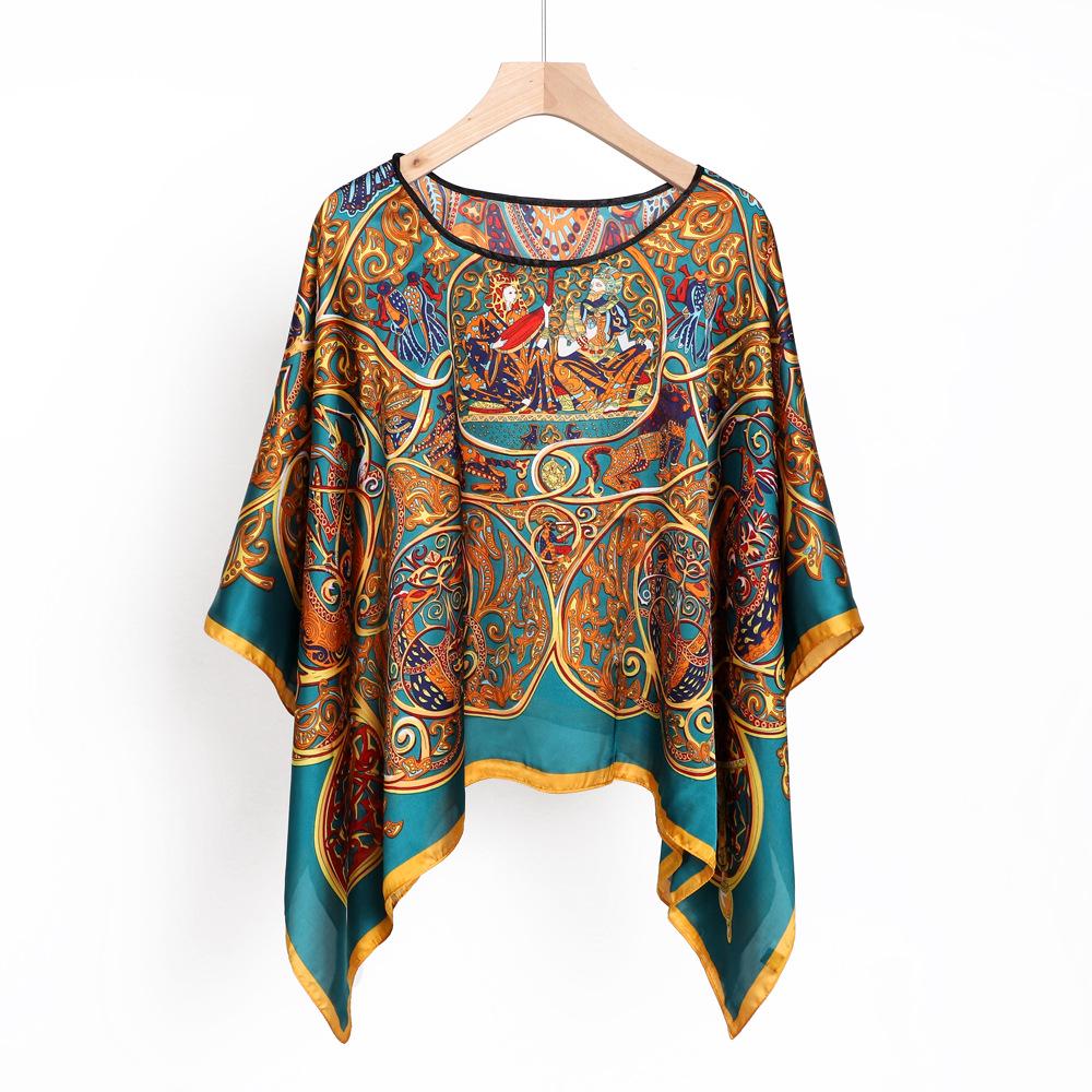 Summer Lightweight Sun Protection Totem Scarf for Seaside Vacations