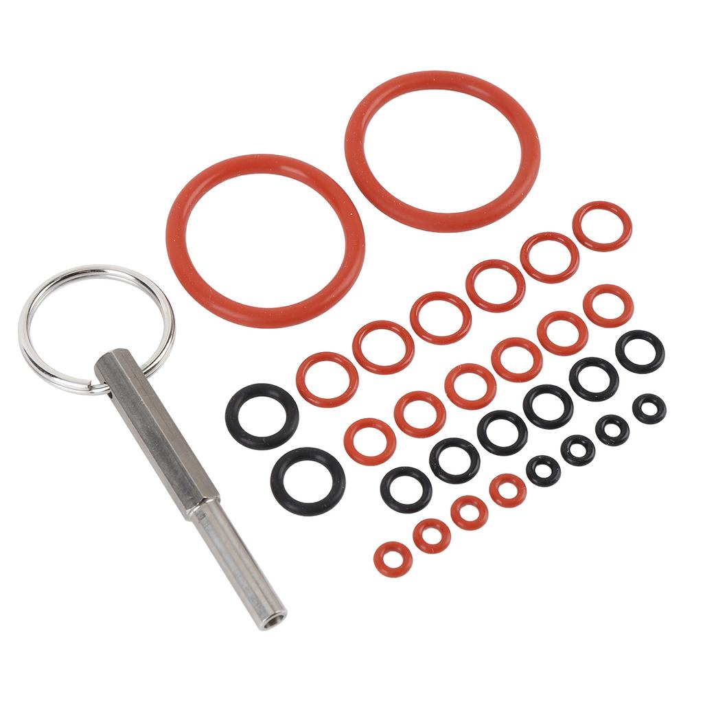 30pcs Coffee Machine Silicone O Rings with Coffee Machine Repair Tool Key Silicone O Ring Repair