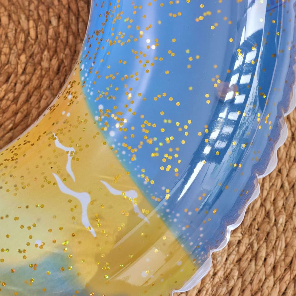 Schattige Regenboog Zwemband voor Kinderen, Zwembanden, Opblaasbaar, Stijlvol, voor Volwassenen en Kinderen, Strand, Zwembad, Feestjes, Oefening en Hitteverlichting (Meteoor, 70cm)