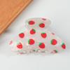 8.6cm New Fruit Lemon Print Hair Claw Summer Simple Colorful Claw Clip Fashion Crab Hair Clips Hair Accessories for Women Girls