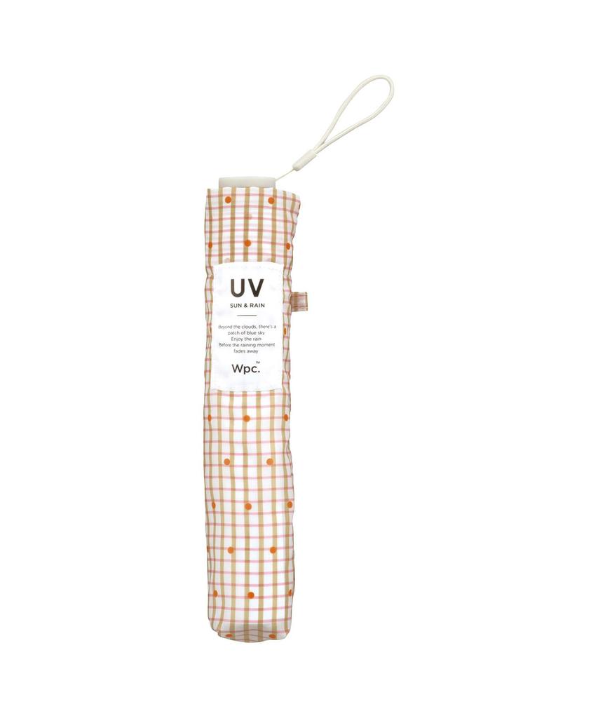 Punkte Mini Beige Faltbar UV 55cm Geeignet für Alle und Retro-Stil für Frauen Wpc. Air-Light Schirm, Schutz, Ultraleicht, Schlank, Speichen,